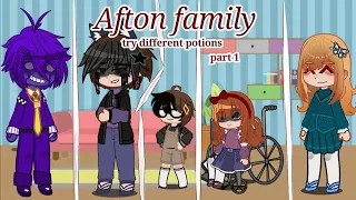 aftons try different potions | afton family | fnaf | gacha | reupload