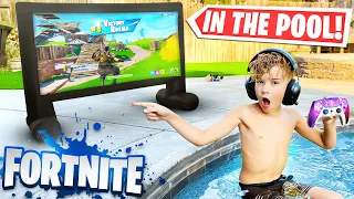 Turning our BACKYARD into the ULTIMATE GAMING SETUP (FORTNITE)