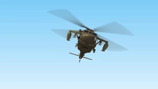 UH 60 Black Hawk Flyby Animation Test #29
