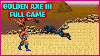 Sega Genesis Gameplay — Golden Axe III [2 Players, 4K60fps]