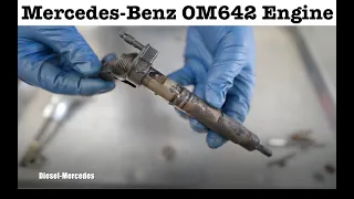 How to remove diesel injector Mercedes OM642 engine