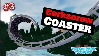 Building the CORKSCREW COASTER in Theme Park Tycoon 2 | Episode 3