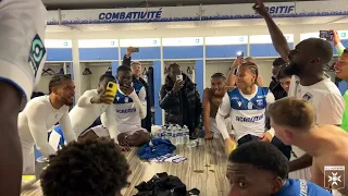 Lassine Sinayoko lance un nouveau chant après la victoire de l'AJA face à Caen