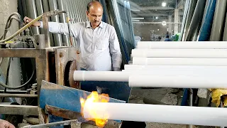 Let's See the Process of PVC Pipes Manufacturing & Manual Socket Making in a Factory