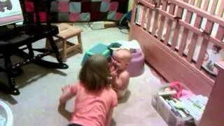 My 9 month old laughing hysterically