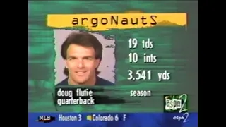 September 8, 1996 - CFL - Saskatchewan Roughriders @ Toronto Argonauts