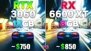 RX 6600 XT vs RTX 3060 - Test in 8 Games l 1080p