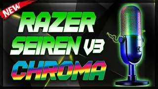 NEW RAZER SEIREN V3 CHROMA!! RGB Microphone Unboxing & Review!! #SeirenV3