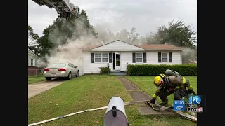 Norfolk Fire-Rescue responds to garage fire Wednesday evening