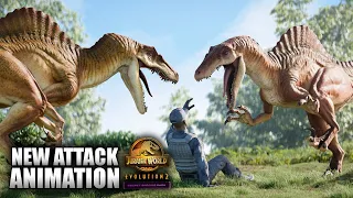 SPINORAPTOR SHOWCASE! - ALL NEW Skins, Animations & MORE! | Jurassic World Evolution 2