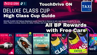 Asphalt 9 - Deluxe Class Cup - High Class - Earn All Blueprint Rewards with Free Cars - TD Guide