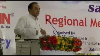 Dr Subramanian Swamy Very Informational Speech On Topic Black Money At Institue of CAs of