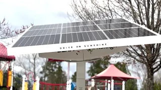 City's Solar-Powered EV Chargers Help Motorists