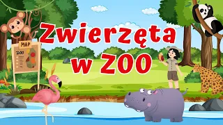 Zwierzęta dla Dzieci - Zwierzęta w ZOO - Odgłosy Zwierząt - Bajka Edukacyjna po Polsku