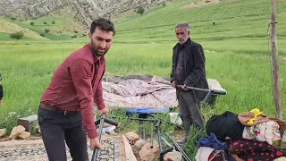 Destruction of a nomadic family's tent in the absence of a family
