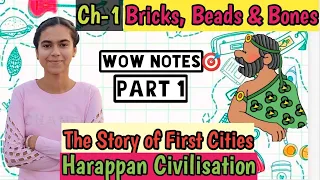 Bricks, Beads and Bones I Part 1 Class 12 History I Chapter 1 II THE STORY OF THE FIRST CITIES I