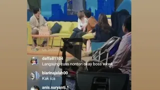 Live instagram Billy dan Amanda Saling Panggil Sayang di Okay Bos