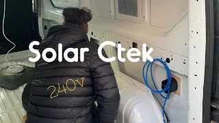 Vauxhall Vivaro Camper build Part 2 - 240v plug and play hook up  - Solar Panel
