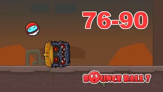Bounce Ball 7: Red Bounce Ball Adventure Levels 76-90 walkthrough