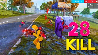 THE WORLD RECORD BREAK 28 KILL ON NADIYA | BEST SOLO VS SQUAD GAMEPLAY | MUST WATCH GARENA FREE FIRE