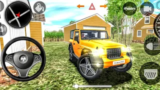 Golden Mahindra Thar 😱 Drive In Indian Cars Simulator 3 D game play  #trending #gaming #viral