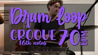 DRUM LOOP - GROOVE - 70 bpm [16th notes]