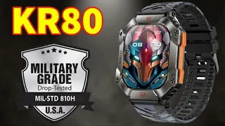 KR80 Smartwatch New 2023 With Rugged 620mAh Halo Military Grade