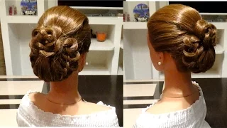 💕 Свадебные прически 💕 Прическа на выпускной💕 Лилия Эргашева 💕 Wedding, prom hairstyle💕Плетение