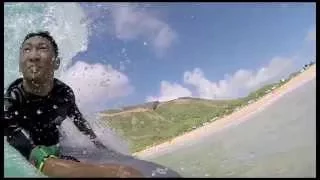 Sandys Beach Bodyboarding | GoPro Hero 3+ | 120 fps