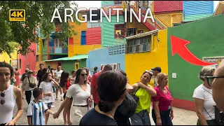 🇦🇷 [4K] Picturesque Caminito, La Boca | Buenos Aires, Argentina 🌈🚶‍♂️ Scenic Tour 2024