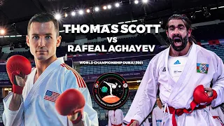 Rafael Aghayev(AZB) loses against Thomas Scott(USA)|World Championship Dubai 2021|WKF|