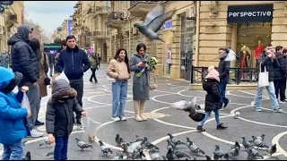 Walking Tour in Center Baku Azerbaijan 🇦🇿 | City Sounds