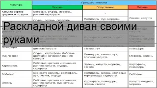 Раскладной диван своими руками