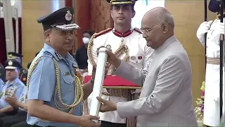 President Kovind presents Param Vishisht Seva Medal to Air Marshal Sandeep Singh