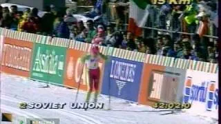 1991 WSC Val di Fiemme Rel 4x5 km M SOV ITALY NORWAY