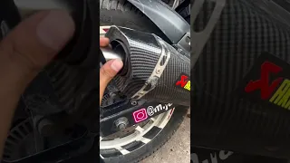 DB killer in Akrapovic fully legal sound🤯. #shorts #akrapovic #motovlog #viral