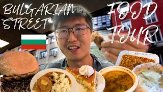 BULGARIAN STREET FOOD TOUR 🇧🇬 - Mekitza, Kebapche, Boza, Pork Meatloaf in Sofia, Bulgaria!