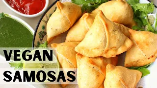 Samosa Recipe - Vegan Crispy Indian Party Snack