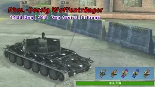 Rhm.-Borsig Waffentränger no damage (I) | 1.4K DMG | 0.3K Dmg Assist | 2 Frags | Wot Blitz