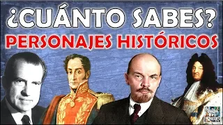 ¿Cuánto Sabes Sobre "PERSONAJES HISTÓRICOS"? (PARTE 3) Test/Trivial/Quiz