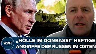 PUTINS KRIEG: "Eine Hölle im Donbass!" Heftige Angriffe der Russen im Osten der Ukraine