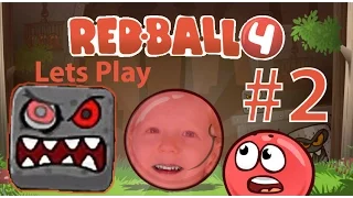 Игра Красный Шар против квадрата Red Ball 4, ОГРОМНЫЙ КВАДРАТ БОСС #2
