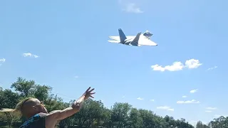 xfly twin 40mm F-22 maiden flight