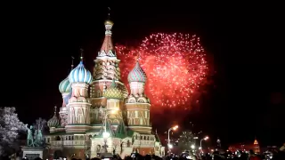 Новый год 2014 - Салют на Красной площади / New Year 2014 - Salute in Moscow