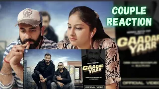 Gaadar Yaar - Debi Makhsoospuri Ft. Sultaan | Latest Punjabi Song 2022 | Couple Reaction Video