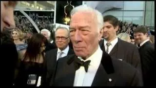 Christopher Plummer on the red carpet of the 85th Oscars