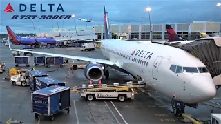 Delta  Boeing 737 🇺🇸 Seattle SEA to New York JFK,  Approach over Manhattan NYC 🇺🇸  [FLIGHT REPORT]