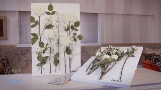 Mounting Flowers on a Canvas Arts & Crafts Tutorial