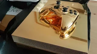 WORLD MOST EXPENSIVE XBOX ONE X 24K GOLD  (Limited Edition) !