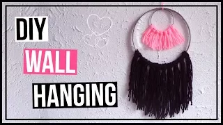 DIY Yarn Wall Hanging | Easy & Cheap Wall Hanging Decor Idea | DIY Boho Wall Hanging